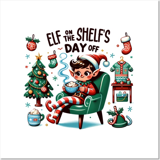 Elf on the shelf's Day off Wall Art by MZeeDesigns